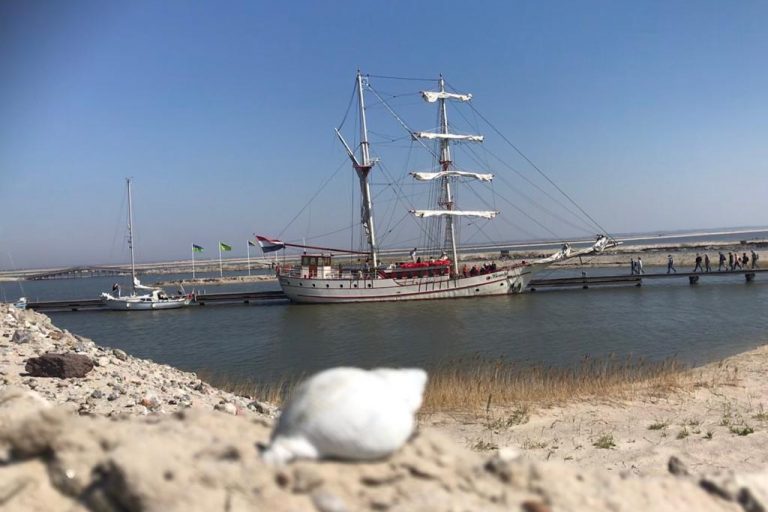 Zand Strand open lucht vergaderen Marker Wadden