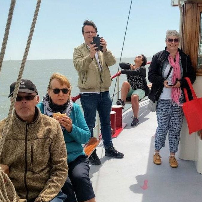 Markerwadden Sunset Natuurmonumenten Zeilschip Bounty